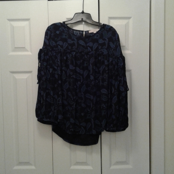 Loft Print Peasant Boho Top - Picture 3 of 8